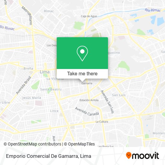 Mapa de Emporio Comercial De Gamarra