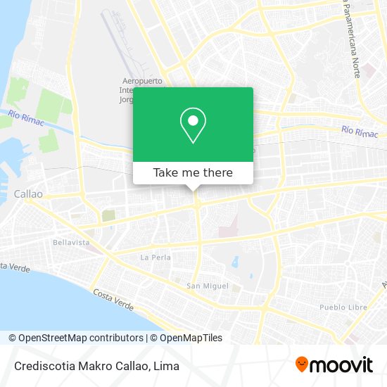 Crediscotia Makro Callao map