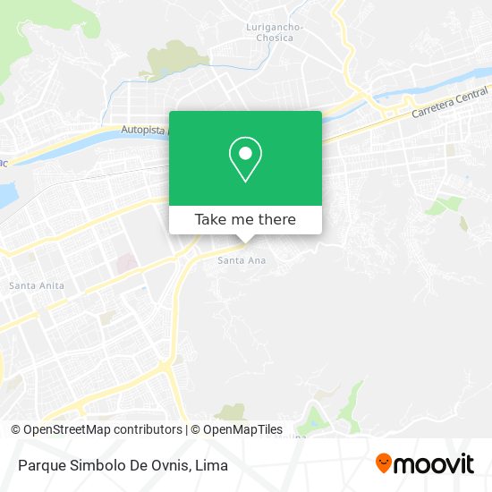 Mapa de Parque Simbolo De Ovnis