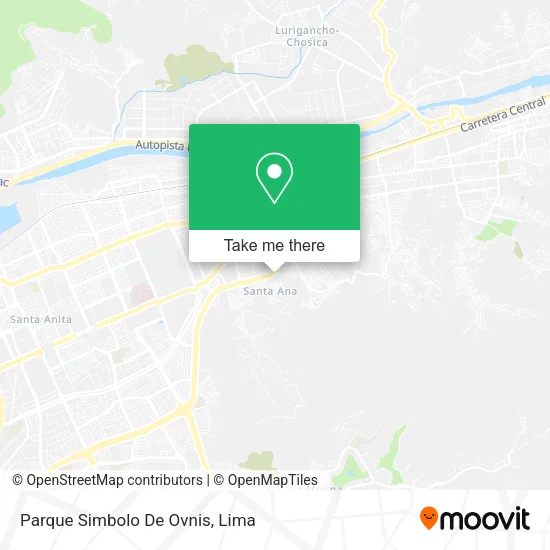 Mapa de Parque Simbolo De Ovnis