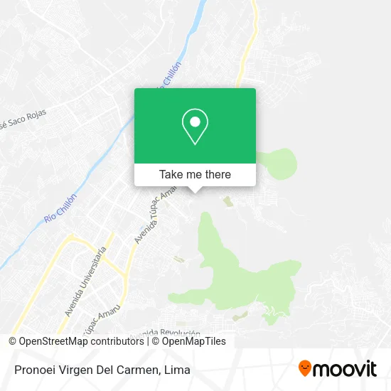 Mapa de Pronoei Virgen Del Carmen