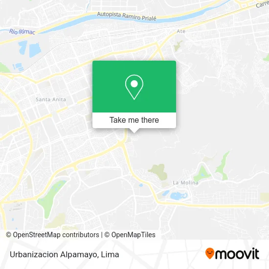 Mapa de Urbanizacion Alpamayo