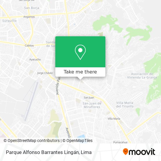 Mapa de Parque Alfonso Barrantes Lingán