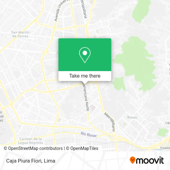 Mapa de Caja Piura Fiori