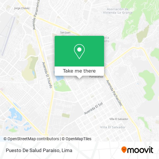 Puesto De Salud Paraíso map