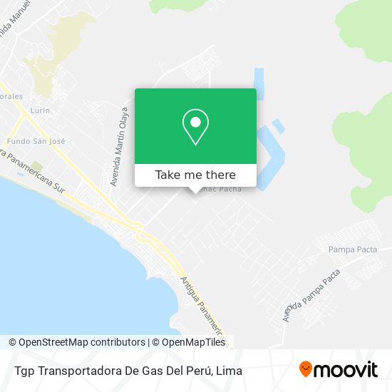 Tgp Transportadora De Gas Del Perú map