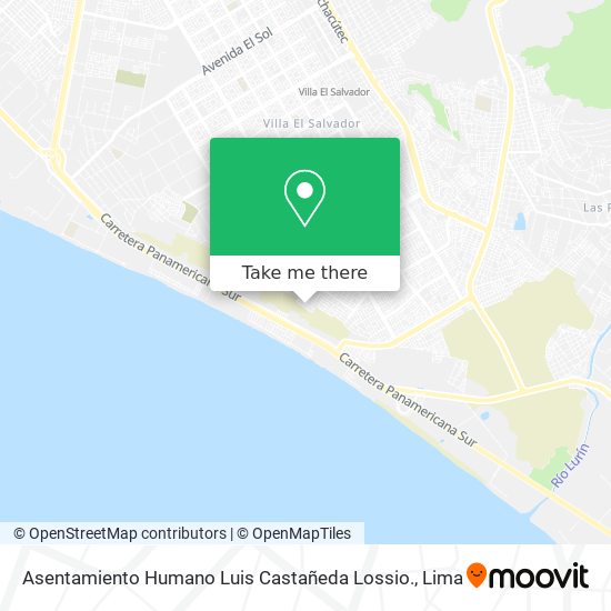 Asentamiento Humano Luis Castañeda Lossio. map