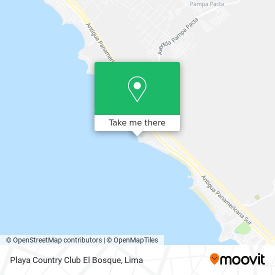 Playa Country Club El Bosque map