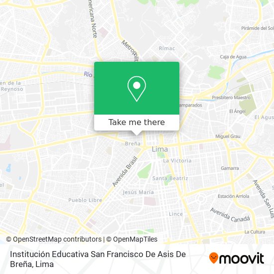 Institución Educativa San Francisco De Asis De Breña map