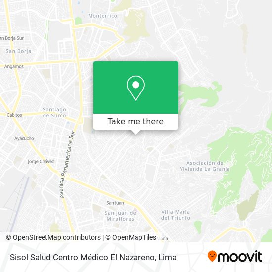 Sisol Salud Centro Médico El Nazareno map