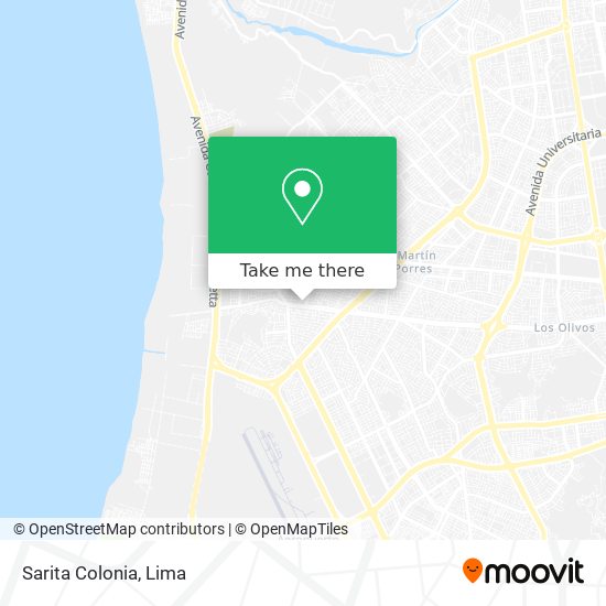Mapa de Sarita Colonia