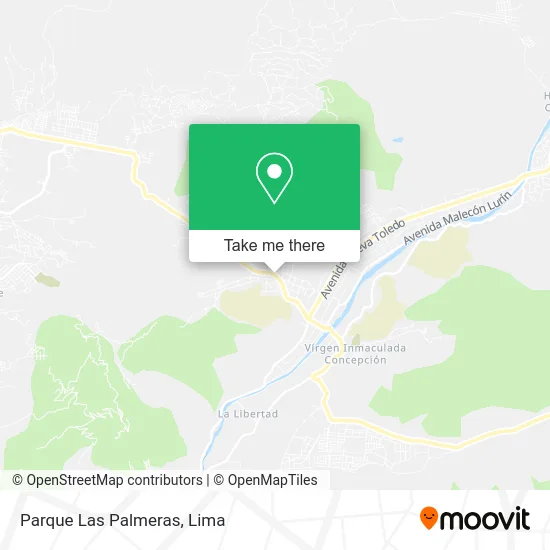 Parque Las Palmeras map