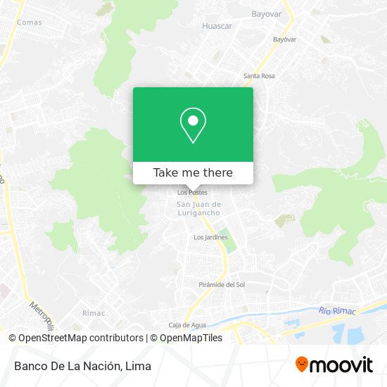 Mapa de Banco De La Nación
