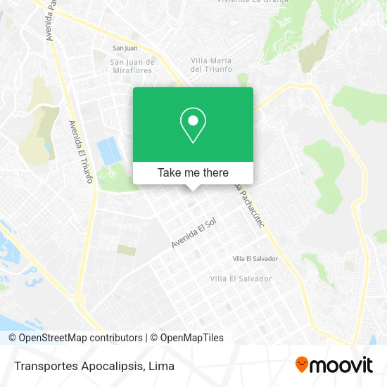 Transportes Apocalipsis map