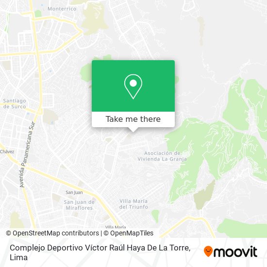 Complejo Deportivo Víctor Raúl Haya De La Torre map