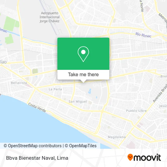Mapa de Bbva Bienestar Naval