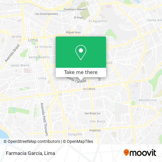 Mapa de Farmacia García