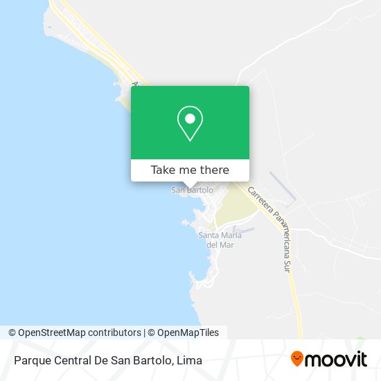 Mapa de Parque Central De San Bartolo