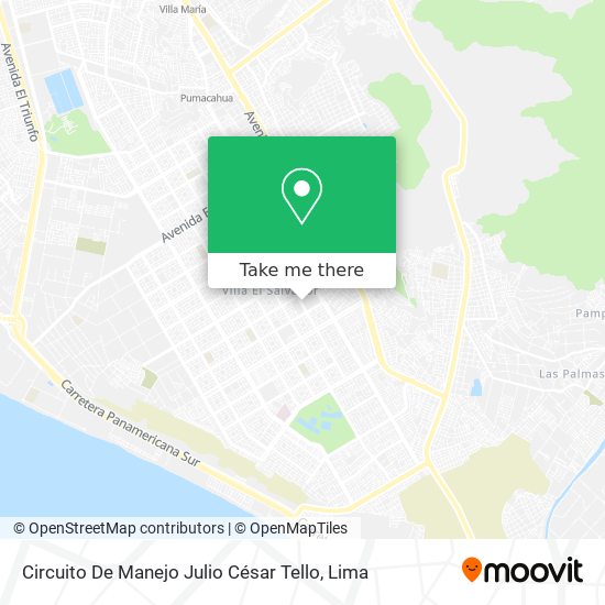 Circuito De Manejo Julio César Tello map