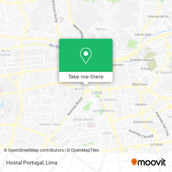 Hostal Portugal map