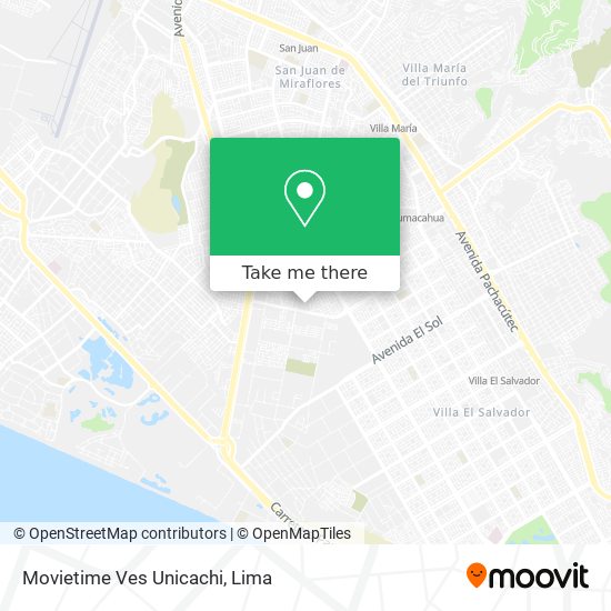 Mapa de Movietime Ves Unicachi