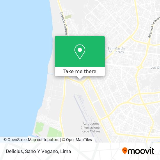 Delicius, Sano Y Vegano map