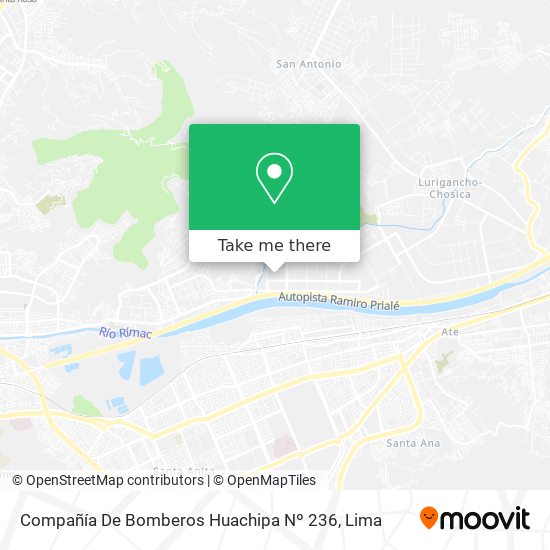 Mapa de Compañía De Bomberos Huachipa Nº 236