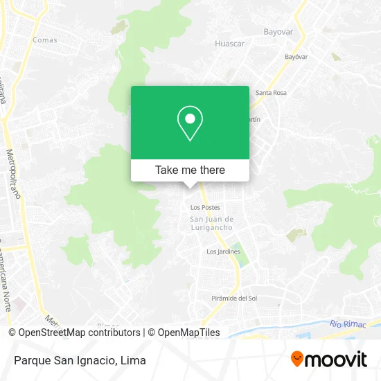 Parque San Ignacio map