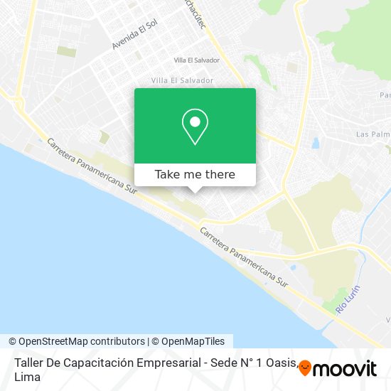 Mapa de Taller De Capacitación Empresarial - Sede N° 1 Oasis