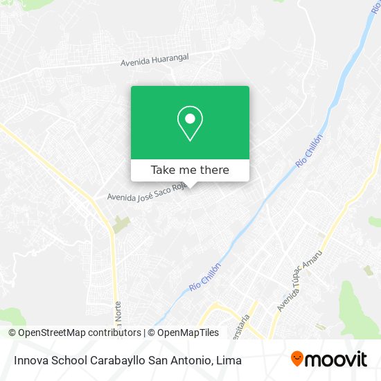 Mapa de Innova School Carabayllo San Antonio