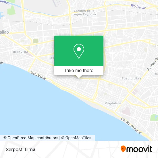 Mapa de Serpost