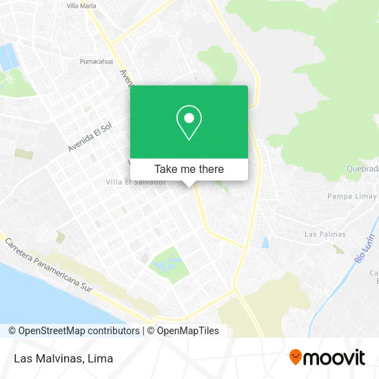 Las Malvinas map