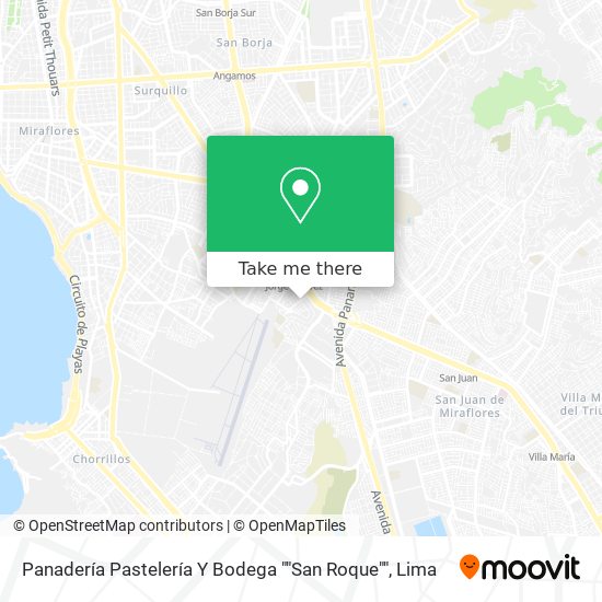 Mapa de Panadería Pastelería Y Bodega ""San Roque""