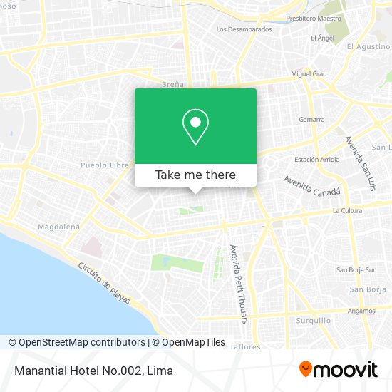 Manantial Hotel No.002 map
