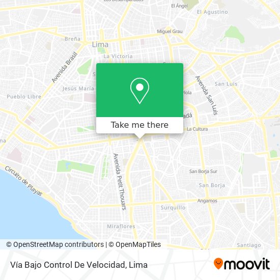 Vía Bajo Control De Velocidad map