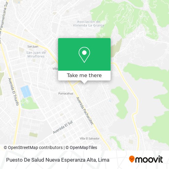 Puesto De Salud Nueva Esperanza Alta map