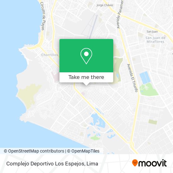 Complejo Deportivo Los Espejos map