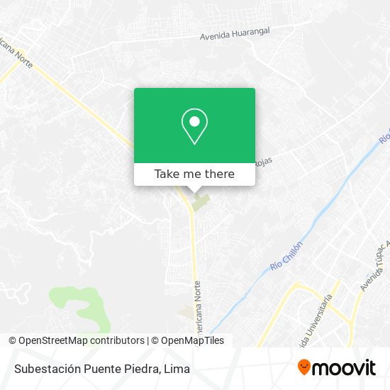 Subestación Puente Piedra map