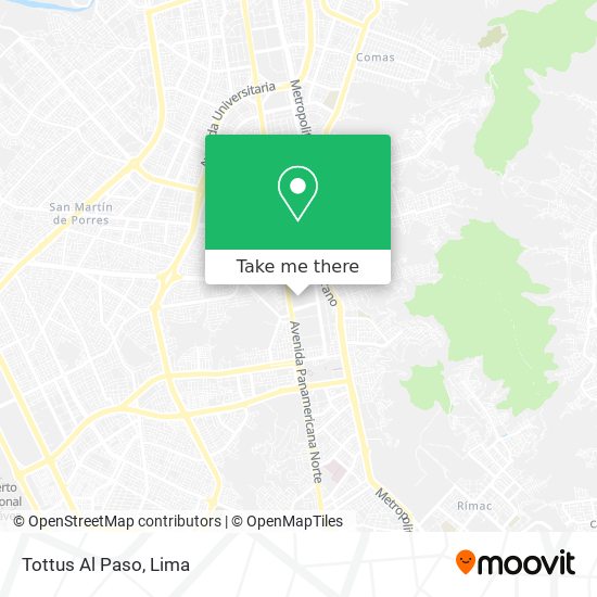 Tottus Al Paso map