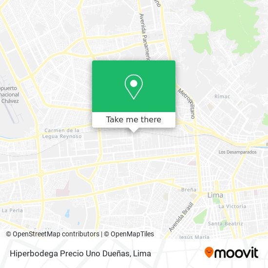 Hiperbodega Precio Uno Dueñas map