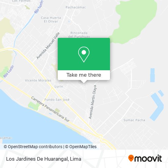 Los Jardines De Huarangal map