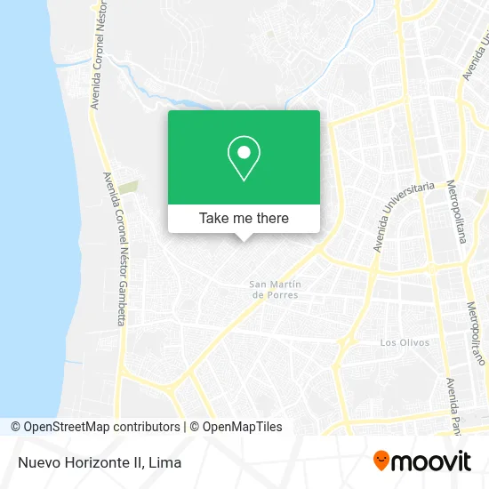 Nuevo Horizonte II map