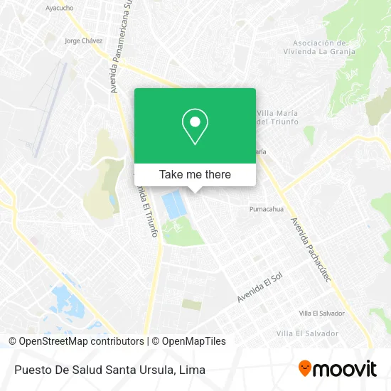 Mapa de Puesto De Salud Santa Ursula