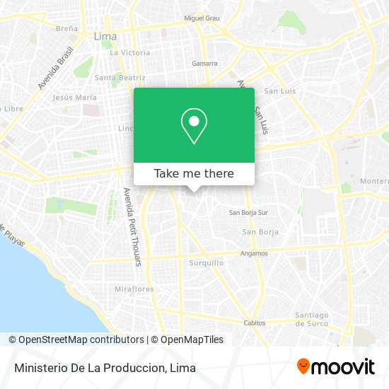 Ministerio De La Produccion map