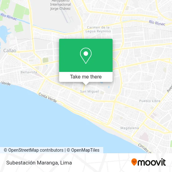 Mapa de Subestación Maranga