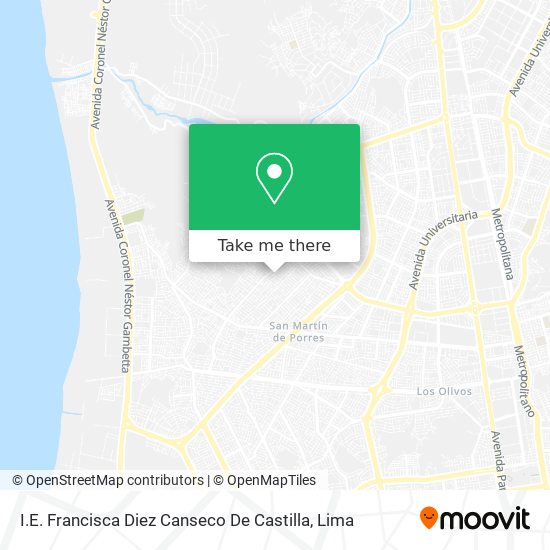 I.E. Francisca Diez Canseco De Castilla map