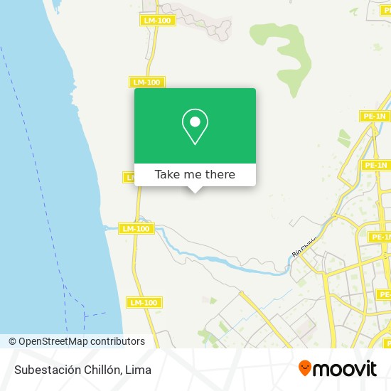 Mapa de Subestación Chillón