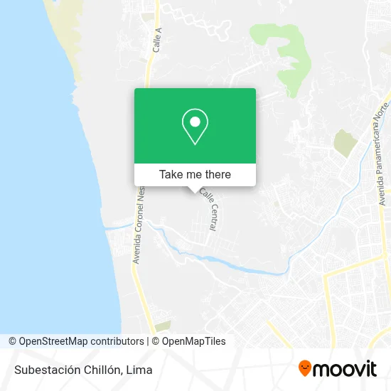 Subestación Chillón map
