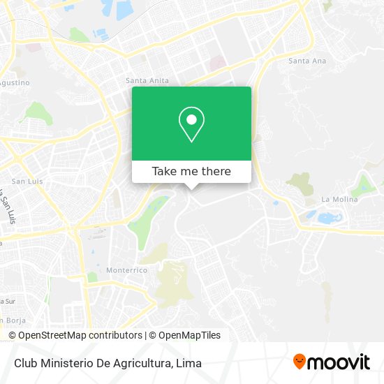 Mapa de Club Ministerio De Agricultura