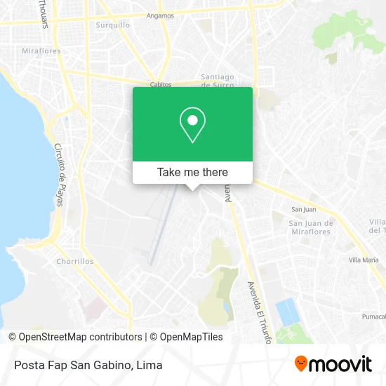 Posta Fap San Gabino map